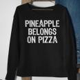 Pineapple Belongs On Pizza Christmas Sweatshirt Gifts for Old Women
