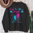 Pink Or Blue Auntie Loves You Cute Gender Reveal Party Baby Sweatshirt Gifts for Old Women