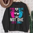 Pink Or Blue It's Not One It's Two Twins Gender Announcement Sweatshirt Gifts for Old Women