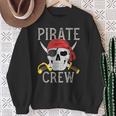 Pirate Crew Jolly Roger Flag Skull Family Matching Pirates Sweatshirt Gifts for Old Women