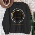 Pittsburgh Pennsylvania Total Solar Eclipse 2024 Sweatshirt Gifts for Old Women