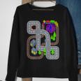 Playmat Train And Car Race Track On Daddy's Back Sweatshirt Gifts for Old Women