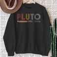 Pluto Vergiss Science And Astronomy Nerd Retro Sweatshirt Geschenke für alte Frauen