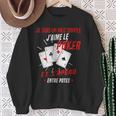 Poker Cadeau Humour Joueur De Cartes Sweater e Cadeaux pour les femmes âgées