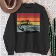 Police Car Tv Cop Shows Vintage Retro 70S & 80'S Sunset Sweatshirt Gifts for Old Women