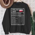 Polish Dad Nutrition Facts National Pride For Dad Sweatshirt Gifts for Old Women