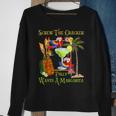 Polly Wants A Margarita Tropical Vacation Parrot Group Sweatshirt Gifts for Old Women