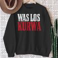 Polska Polish Saying Was Los Kurwa Sweatshirt Geschenke für alte Frauen