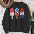 Popsicle Us American 4Th Of July Popsicle Red White & Blue Sweatshirt Gifts for Old Women