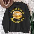 Pork Roll Egg And Cheese New Jersey Pride Nj Foodie Lover Sweatshirt Gifts for Old Women