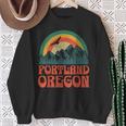 Portland Oregon Blue Sweatshirt Geschenke für alte Frauen