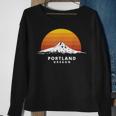 Portland Oregon Mt Hood Sunset Clean Variant Sweatshirt Gifts for Old Women