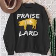 Praise The Lard Bbq Grill Grilling Smoker Pitmaster Barbecue Sweatshirt Gifts for Old Women