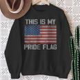 This Is My Pride Flag American Sweatshirt Gifts for Old Women