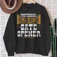 Professional Gate Opener Rodeo Ranch Cowboy Sweatshirt Gifts for Old Women