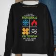 Professional Hvac Technician Hvac Heating Cooling Sweatshirt Gifts for Old Women