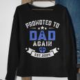 Promoted To Dad Again 2024 New Dad Father's Day Sweatshirt Gifts for Old Women