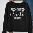 Promoted To Uncle 2024 Soon To Be Uncle Mens Sweatshirt Gifts for Old Women