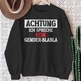 Protest Gendern No Dank Sweatshirt Geschenke für alte Frauen