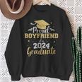 Proud Boyfriend Of Class Of 2024 Graduate Senior Graduation Sweatshirt Gifts for Old Women