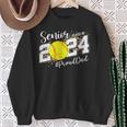 Proud Dad Of A 2024 Senior Graduate Class 2024 Softball Sweatshirt Gifts for Old Women