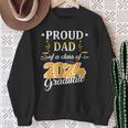 Proud Dad Of A 2024 Senior Graduate Grad 2024 Sweatshirt Gifts for Old Women