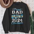 Proud Dad Of A Class Of 2024 Graduate Senior 2024 Sweatshirt Gifts for Old Women