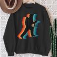 Proud Firefighter Papa Retrointage Feuerwehrmann Papa Kapuzenjacke Sweatshirt Geschenke für alte Frauen