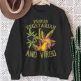 Proud Vegetarian Weed Virgo Vintage 420 Sweatshirt Gifts for Old Women