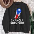 Puerto Rico Hispanic Heritage Month Chancla Survivor Rican Sweatshirt Gifts for Old Women