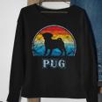 Pug Vintage Dog Sweatshirt Gifts for Old Women