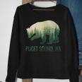 Puget Sound Bear State Of Washington Pacific Nw Wildlife Sweatshirt Gifts for Old Women