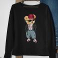 Punk Rocker Rapper Popster Punker Teddy Bear Rap Hip Hop Sweatshirt Gifts for Old Women