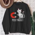 Pussy Magnet Cat Persons Attractive Magnet Sweatshirt Geschenke für alte Frauen