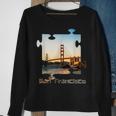 Puzzle Skyline San Francisco California Golden Gate Bridge Sweatshirt Gifts for Old Women