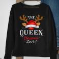 Queen Christmas Deer Pjs Xmas Family Matching Sweatshirt Gifts for Old Women