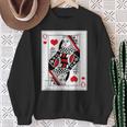 Queen Of Hearts Valentines Day Cool V-Day Couple Matching Sweatshirt Gifts for Old Women