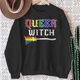 Queer Witch Pride Lesbian Gay Rainbow Sweatshirt Gifts for Old Women