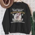 Rabbit Pet Rodent Slogan Sweatshirt Geschenke für alte Frauen
