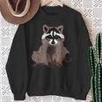 Raccoon With Face Like Bears Raccoons And To Smile Sweatshirt Gifts for Old Women