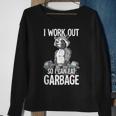 Raccoon Gym Weight Training I Work Out So I Can Eat Garbage Sweatshirt Gifts for Old Women