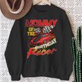 Race Car Party Mommy Of The Birthday Racer Racing Family Sweatshirt Gifts for Old Women
