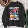 Raised On 90S Boy Bands Cassette Tape Retro Sweatshirt Gifts for Old Women
