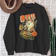 Ramen Clothing Graphic Cat Sushi Kawaii Anime Japanese Sweatshirt Gifts for Old Women