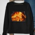 There Was A Spider But I Think It's Gone Now House On Fire Sweatshirt Gifts for Old Women