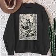The Reader Tarot Card Skeleton Reading Book Books Sweatshirt Gifts for Old Women