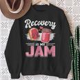 Recovery Jam Narcotics Anonymous Na Aa Sober Sobriety Sweatshirt Gifts for Old Women