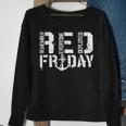 Red Friday Anchor Military Supportive Army Stamp Remember Sweatshirt Gifts for Old Women