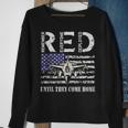 Red Friday Military Air Force Usaf Us Flag Veteran Sweatshirt Gifts for Old Women