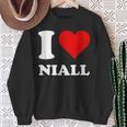 Red Heart I Love Niall Sweatshirt Gifts for Old Women